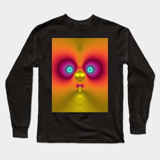 Cute fractal face ten Long Sleeve T-Shirt